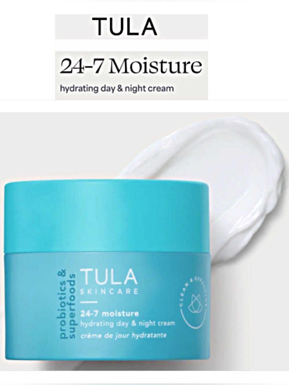 TULA 24-7 Moisture Hydrating Day and Night Cream NIB Regular 1.5 oz Cruelty Free